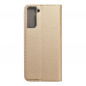 Peněženkové pouzdro Smart Case Book na Samsung Galaxy S21 Plus 5G Zlatý