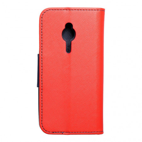 Peněženkové pouzdro Fancy Book na Nokia 230 Červený / Námořnická modrá