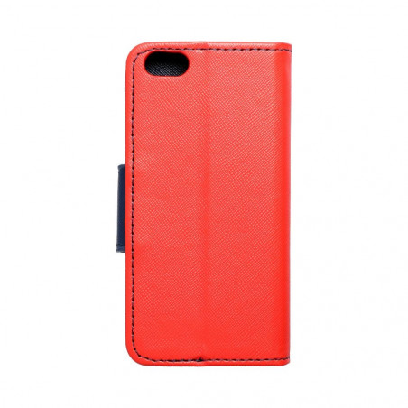Peněženkové pouzdro Fancy Book na Apple iPhone 5 5S Červený / Námořnická modrá