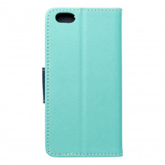 Peněženkové pouzdro Fancy Book na Apple iPhone 6 6S Mátová / Námořnická modrá