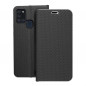 Peněženkové pouzdro LUNA Book Carbon na Samsung Galaxy A21s Uhlíkové vlákno, Elegantní  Černý