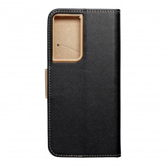 Peněženkové pouzdro Fancy Book na Samsung Galaxy S21 Ultra 5G Černý