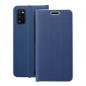 Peněženkové pouzdro LUNA Book Carbon na Samsung Galaxy A41 Uhlíkové vlákno, Elegantní  Modrý