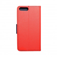Peněženkové pouzdro Fancy Book na Apple iPhone SE 2022 5G Červený / Námořnická modrá