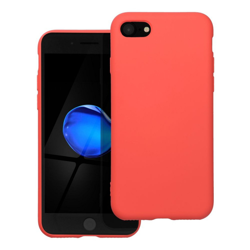 Kryt Silicone na Apple iPhone 7 Elegantní  Broskvový