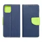 Peněženkové pouzdro Fancy Book na Apple iPhone 6 6S Námořnická modrá / Limetkovo zelený