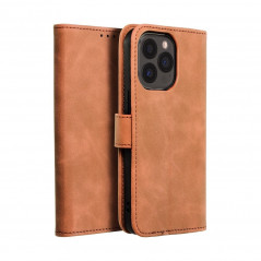 Peněženkové pouzdro TENDER Book na Apple iPhone 13 Pro Hnědý