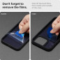 Kryt Spigen Ultra Hybrid na Apple iPhone 13 Křišťálově čistý  Matná černá mrazivá