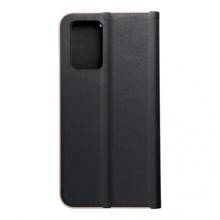 Peněženkové pouzdro LUNA Book Gold na XIAOMI Redmi 10 Elegantní  Černý
