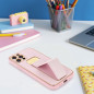 Kryt LEATHER Case Kickstand na Apple iPhone 11 Pro Růžový