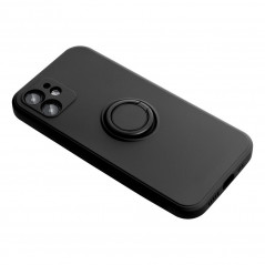 Kryt Silicone ring na Apple iPhone 12 Pro Max Černý