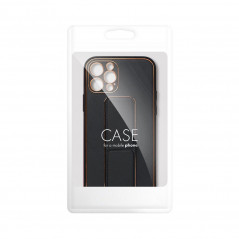 Kryt LEATHER Case Kickstand na Apple iPhone 7 Černý