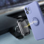 Kryt Silicone ring na Apple iPhone SE 2020 Fialový (Violet)