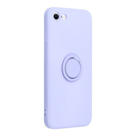 Kryt Silicone ring na Apple iPhone SE 2022 5G Fialový (Violet)