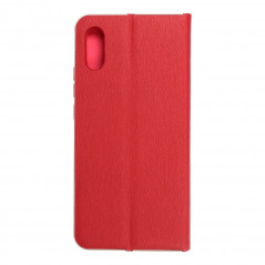 Peněženkové pouzdro LUNA Book Gold na XIAOMI Redmi 9C Elegantní  Červený