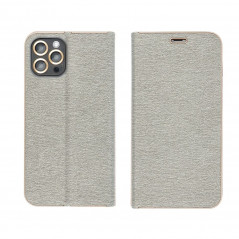 Peněženkové pouzdro LUNA Book Gold na XIAOMI Redmi 9C NFC Elegantní  Stříbrný