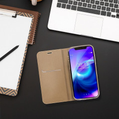 Peněženkové pouzdro LUNA Book Gold na XIAOMI Redmi 9C Elegantní  Zlatý