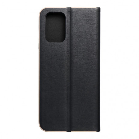 Peněženkové pouzdro LUNA Book Gold na XIAOMI Redmi Note 10S Elegantní  Černý