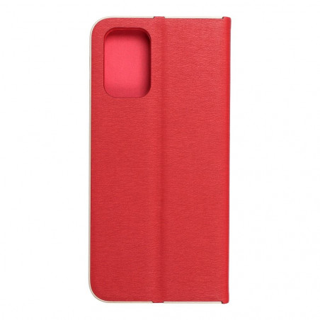 Peněženkové pouzdro LUNA Book Gold na XIAOMI Redmi Note 10 Elegantní  Červený