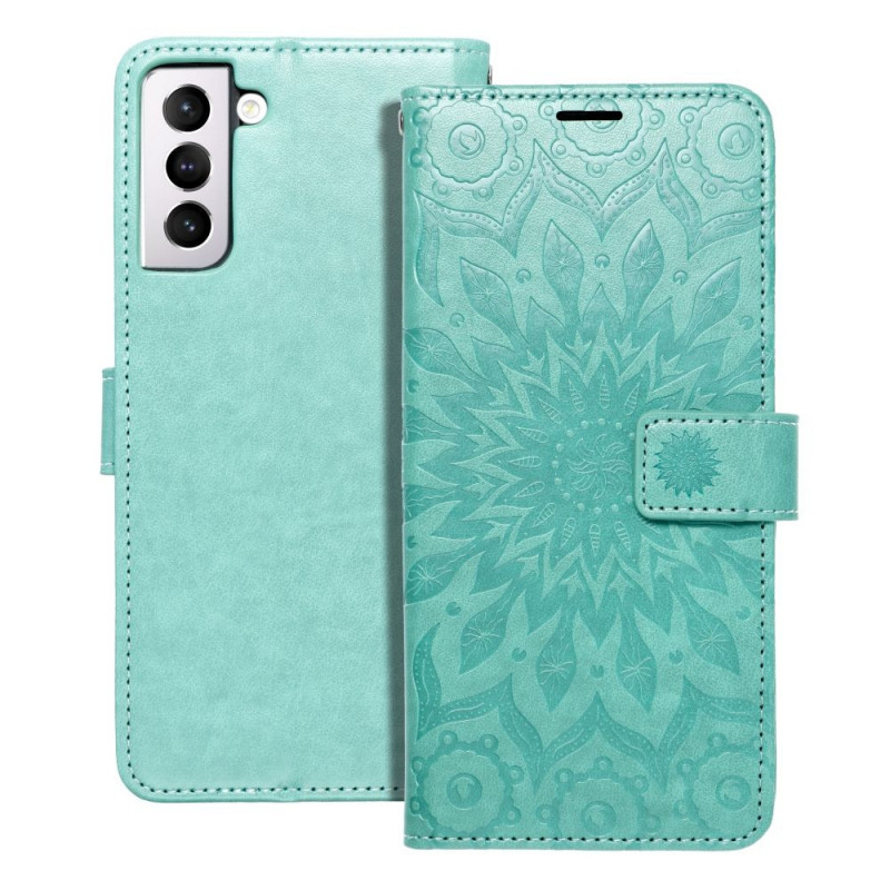 Peněženkové pouzdro MEZZO Book na Samsung Galaxy A12 Mandala  Zelený
