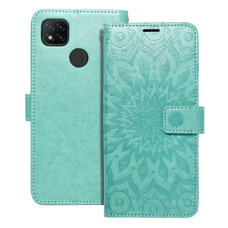 Peněženkové pouzdro MEZZO Book na XIAOMI Redmi 9I Mandala  Zelený