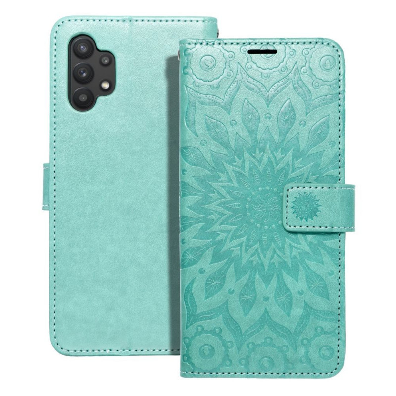 Peněženkové pouzdro MEZZO Book na Samsung Galaxy A32 LTE Mandala  Zelený