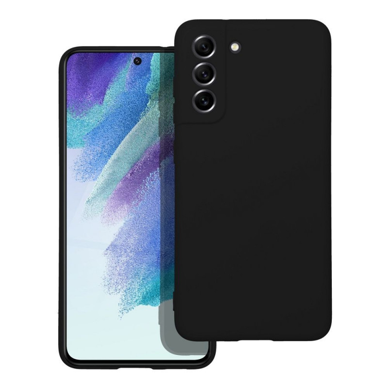 Kryt Silicone na Samsung Galaxy S21 FE 5G Elegantní  Černý
