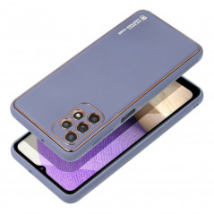 Kryt LEATHER na Samsung Galaxy A12 Modrý