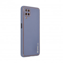 Kryt LEATHER na Samsung Galaxy A12 Modrý
