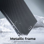 Peněženkové pouzdro LUNA Book Carbon na XIAOMI Mi 10T 5G Uhlíkové vlákno, Elegantní  Černý