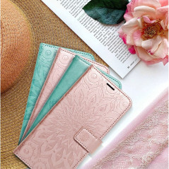 Peněženkové pouzdro MEZZO Book na XIAOMI Redmi 9C NFC Mandala  Zelený