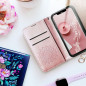 Peněženkové pouzdro MEZZO Book na XIAOMI Mi 11 Lite Mandala  Růžovo-zlatý