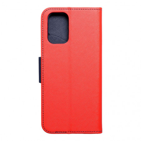 Peněženkové pouzdro Fancy Book na XIAOMI Redmi Note 10 Červený / Námořnická modrá