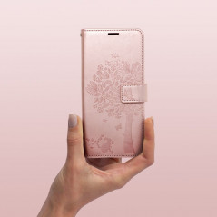Peněženkové pouzdro MEZZO Book na XIAOMI Mi 11 Lite 5G NE Strom  Růžovo-zlatý