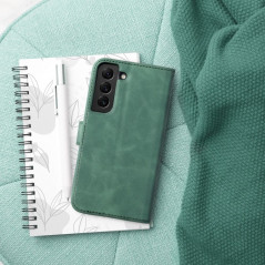Peněženkové pouzdro TENDER Book na Samsung Galaxy A22 5G Zelený
