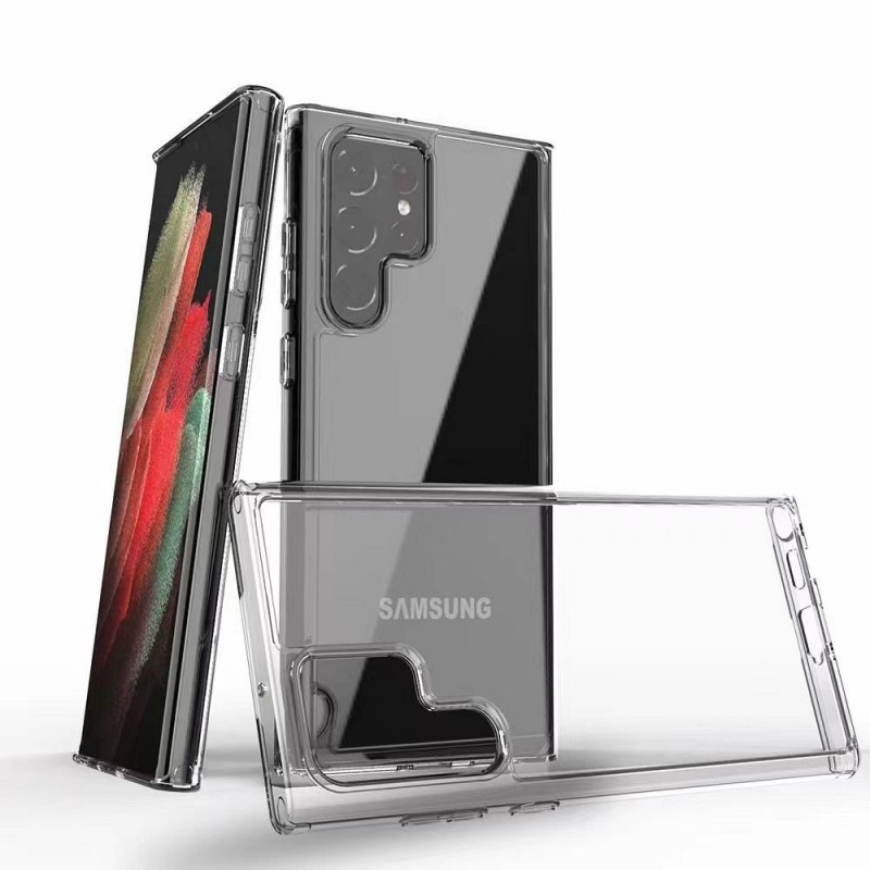Kryt CLEAR 2mm BOX na Samsung Galaxy S22 Ultra Průhledný