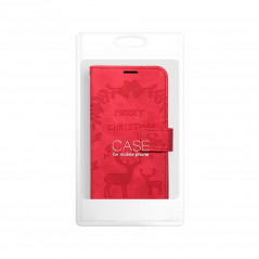 Peněženkové pouzdro MEZZO Book na XIAOMI Redmi Note 10 Červený