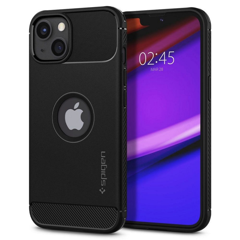 Kryt Spigen Armor na Apple iPhone 13 Uhlíkové vlákno, Elegantní  Černý