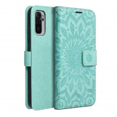 Peněženkové pouzdro MEZZO Book na XIAOMI Redmi Note 10 5G Mandala  Zelený