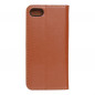 Peněženkové pouzdro Leather case SMART PRO na Apple iPhone SE 2022 5G Elegantní  Hnědý