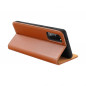 Peněženkové pouzdro Leather case SMART PRO na Samsung Galaxy A22 LTE Elegantní  Hnědý