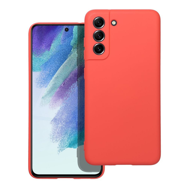 Kryt Silicone na Samsung Galaxy S21 FE 5G Elegantní  Broskvový