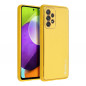 Kryt LEATHER na Samsung Galaxy A52s 5G Žlutý