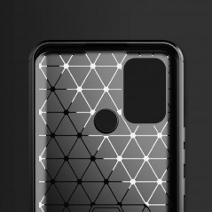 Kryt Carbon na Oppo A55 5G Elegantní  Černý