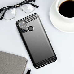 Kryt Carbon na Oppo A55 5G Elegantní  Černý