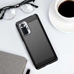 Kryt Carbon na XIAOMI Poco M3 Pro 5G Elegantní  Černý
