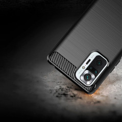 Kryt Carbon na XIAOMI Redmi Note 10 Pro Max Elegantní  Černý