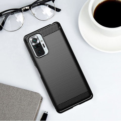Kryt Carbon na XIAOMI Redmi Note 10 Pro Max Elegantní  Černý