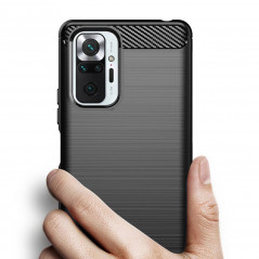Kryt Carbon na XIAOMI Redmi Note 10 Pro Max Elegantní  Černý