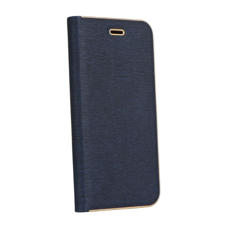 Peněženkové pouzdro LUNA Book Gold na Apple iPhone SE 2022 5G Elegantní  Námořnická modrá